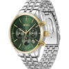 AVERY Multi-link-bracelet chronograph watch with green dial AVERY Multi-link-bracelet chronograph watch with green dial