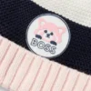 Baby beanie hat in cotton with red-panda badge Baby beanie hat in cotton with red-panda badge