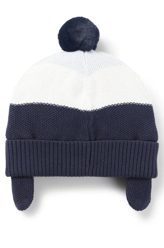 Baby beanie hat in cotton with red-panda badge Baby beanie hat in cotton with red-panda badge