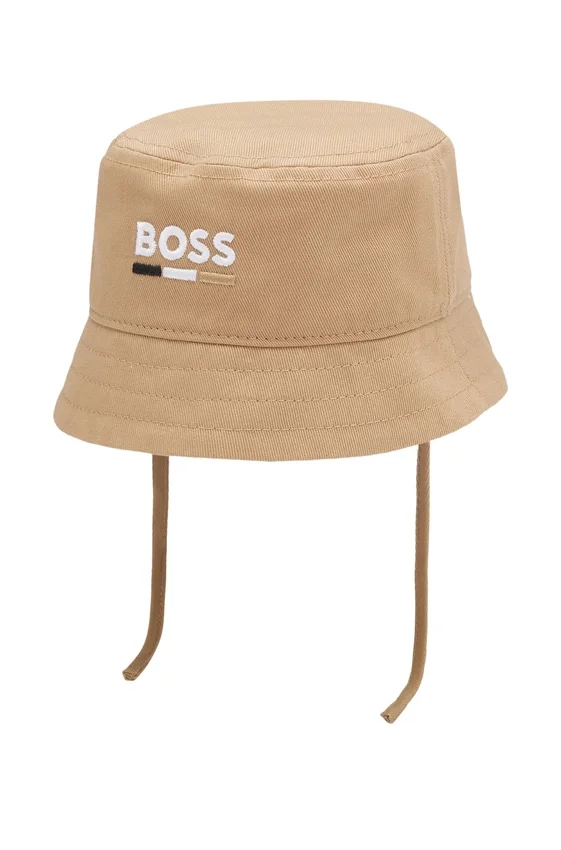 Baby bucket hat with embroidered logo Baby bucket hat with embroidered logo