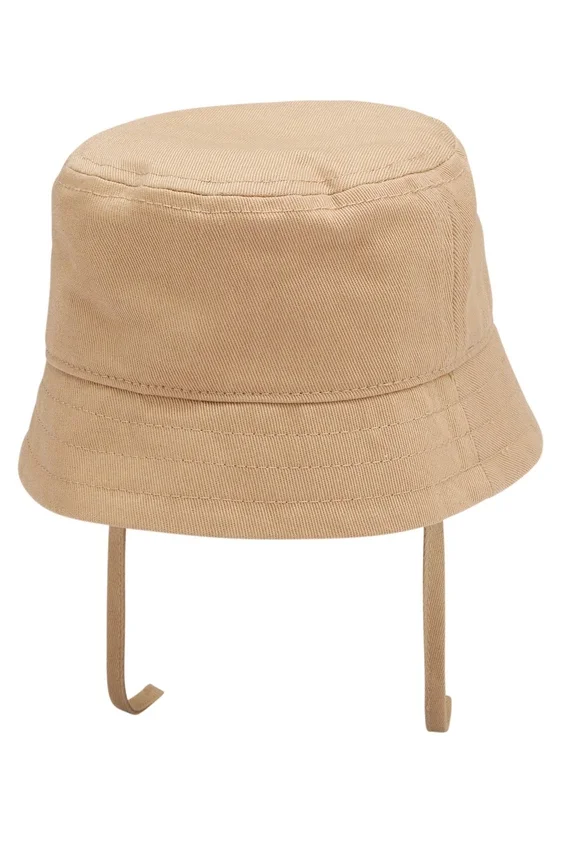 Baby bucket hat with embroidered logo Baby bucket hat with embroidered logo