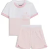 Baby cotton-blend shorts and T-shirt set