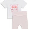 Baby leggings and T-shirt in stretch cotton