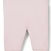 Baby leggings in stretch cotton with logo-print hem