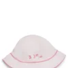 Baby logo-print hat in pink poplin Baby logo-print hat in pink poplin