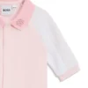 Baby sleepsuit in cotton-blend jersey and terry Baby sleepsuit in cotton-blend jersey and terry