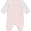 Baby sleepsuit in cotton-blend jersey and terry Baby sleepsuit in cotton-blend jersey and terry