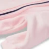 Baby sleepsuit in velvet with logo print