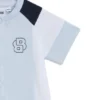 Baby stretch-cotton playsuit with Double B monogram