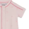Baby stretch-cotton playsuit with Double B monograms