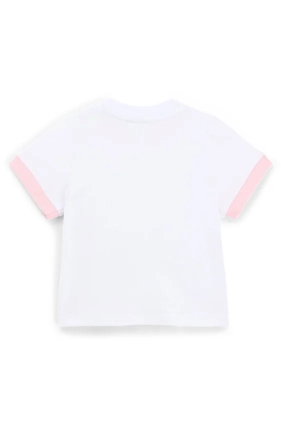 Baby T-shirt in stretch cotton with panda artwork Baby T-shirt in stretch cotton with panda artwork