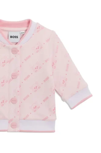 Baby three-piece tracksuit in cotton