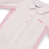 Baby velvet all-in-one with embroidered logo
