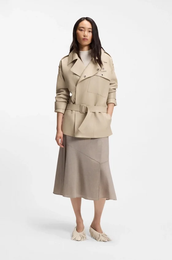 Backless suede mules with fringing Backless suede mules with fringing