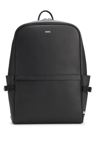 Backpack with foil-print logo