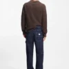 Baggy-fit jeans in dark-blue denim