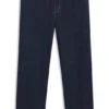 Baggy-fit jeans in dark-blue denim
