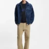 Baggy-fit trousers in stretch-cotton canvas