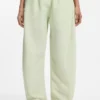 Balloon-leg trousers with elasticated waist