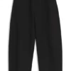 Balloon-leg trousers with elasticated waist
