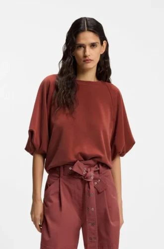 Balloon-sleeve sweatshirt in an oversized fit