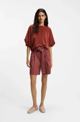 Balloon-sleeve sweatshirt in an oversized fit