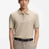 Basket-weave polo shirt in cotton