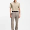 Basket-weave polo shirt in cotton