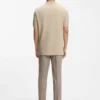 Basket-weave polo shirt in cotton