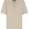 Basket-weave polo shirt in cotton
