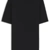 Basket-weave T-shirt in mercerised cotton