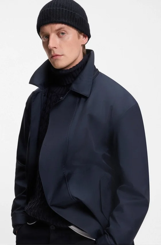BECKHAM x BOSS beanie hat in virgin wool and cashmere BECKHAM x BOSS beanie hat in virgin wool and cashmere