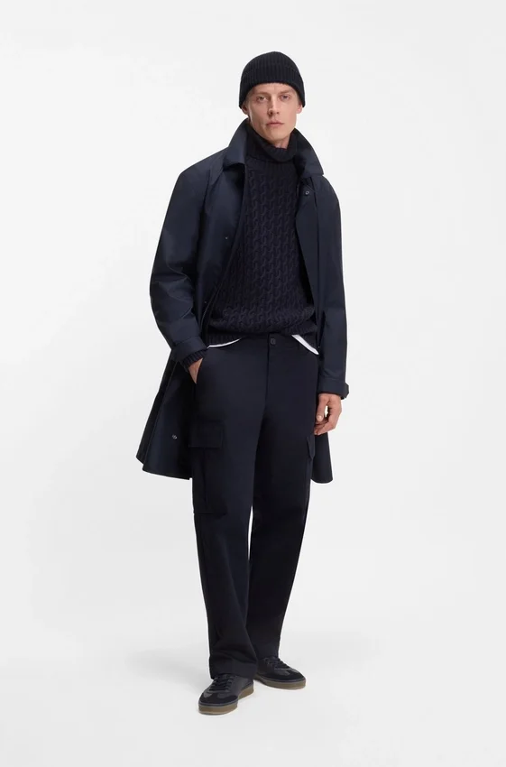 BECKHAM x BOSS beanie hat in virgin wool and cashmere BECKHAM x BOSS beanie hat in virgin wool and cashmere