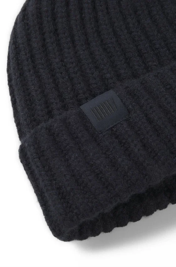 BECKHAM x BOSS beanie hat in virgin wool and cashmere BECKHAM x BOSS beanie hat in virgin wool and cashmere