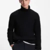 BECKHAM x BOSS cable-knit sweater in wool and cashmere BECKHAM x BOSS cable-knit sweater in wool and cashmere
