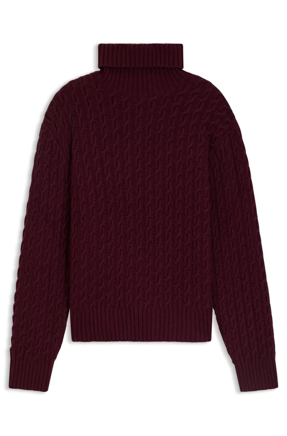BECKHAM x BOSS cable-knit sweater in wool and cashmere BECKHAM x BOSS cable-knit sweater in wool and cashmere