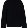 BECKHAM x BOSS cable-knit sweater in wool and cashmere BECKHAM x BOSS cable-knit sweater in wool and cashmere