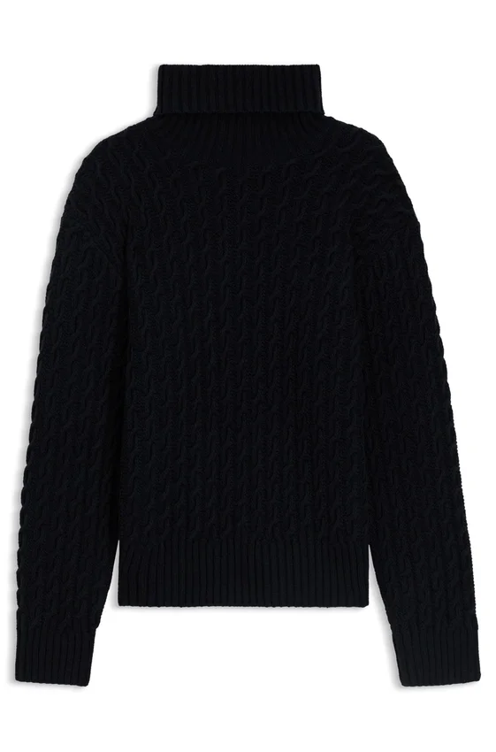 BECKHAM x BOSS cable-knit sweater in wool and cashmere BECKHAM x BOSS cable-knit sweater in wool and cashmere