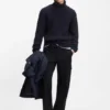BECKHAM x BOSS cargo trousers in micro-patterned cotton BECKHAM x BOSS cargo trousers in micro-patterned cotton