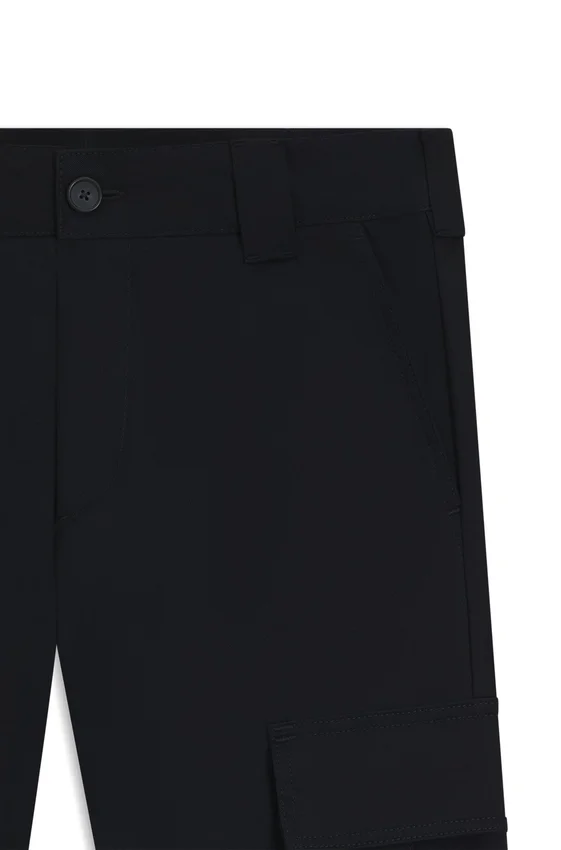 BECKHAM x BOSS cargo trousers in micro-patterned cotton BECKHAM x BOSS cargo trousers in micro-patterned cotton