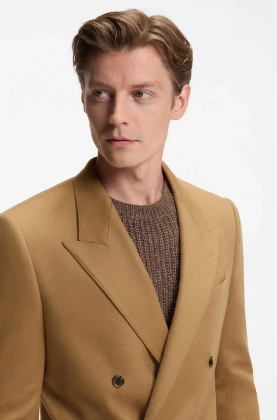 BECKHAM x BOSS double-breasted jacket in wool and cashmere BECKHAM x BOSS double-breasted jacket in wool and cashmere