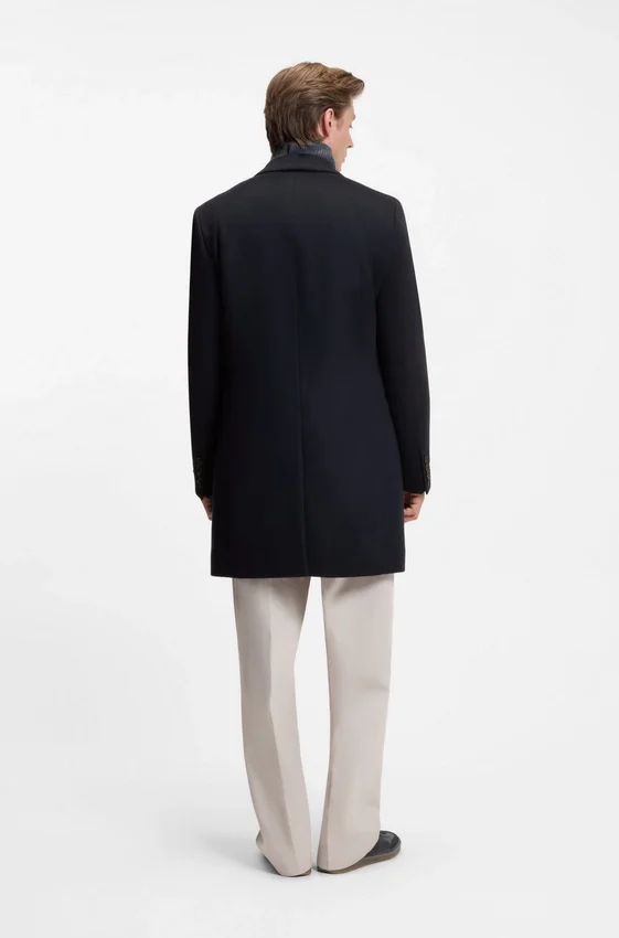 BECKHAM x BOSS formal coat in virgin wool and cashmere BECKHAM x BOSS formal coat in virgin wool and cashmere