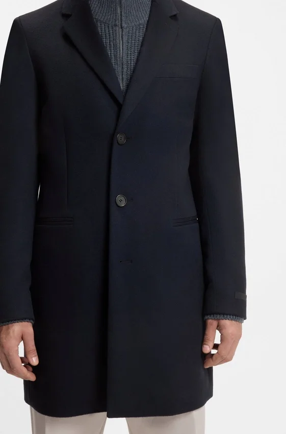 BECKHAM x BOSS formal coat in virgin wool and cashmere BECKHAM x BOSS formal coat in virgin wool and cashmere
