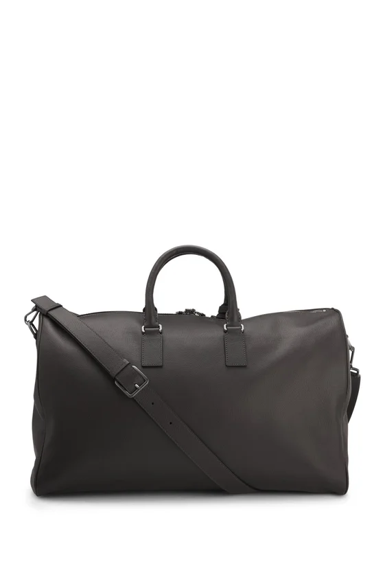 BECKHAM x BOSS holdall in grained leather BECKHAM x BOSS holdall in grained leather