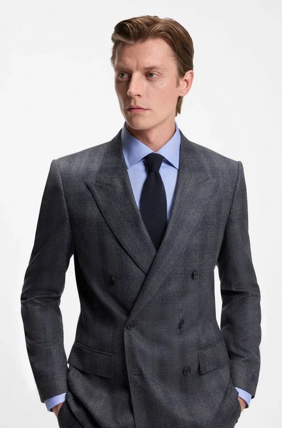 BECKHAM x BOSS knitted tie in wool BECKHAM x BOSS knitted tie in wool