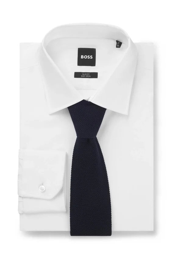 BECKHAM x BOSS knitted tie in wool BECKHAM x BOSS knitted tie in wool