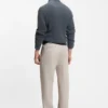 BECKHAM x BOSS micro-patterned trousers in cotton BECKHAM x BOSS micro-patterned trousers in cotton