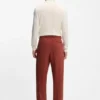 BECKHAM x BOSS micro-patterned trousers in cotton BECKHAM x BOSS micro-patterned trousers in cotton