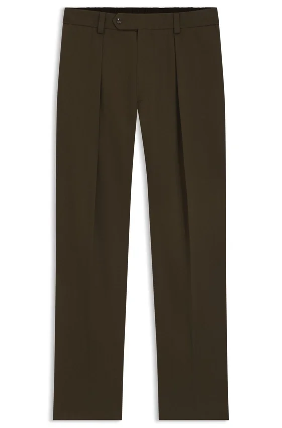 BECKHAM x BOSS micro-patterned trousers in cotton BECKHAM x BOSS micro-patterned trousers in cotton