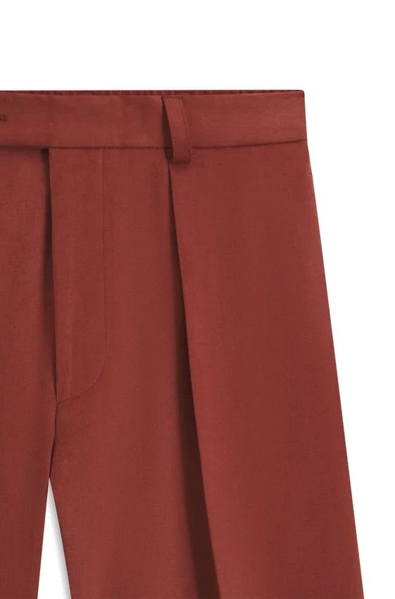 BECKHAM x BOSS micro-patterned trousers in cotton BECKHAM x BOSS micro-patterned trousers in cotton